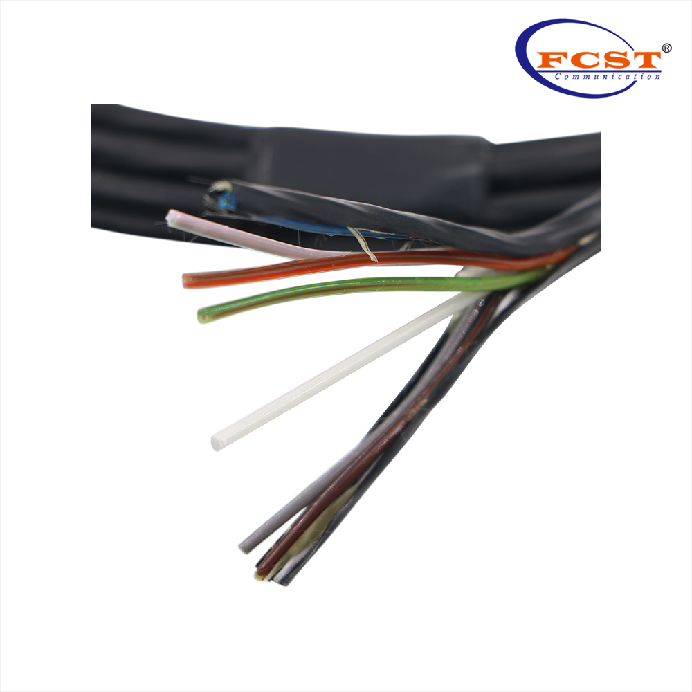 Micro cable trenzado (4-144/192-288 núcleos, cubierta de HDPE)